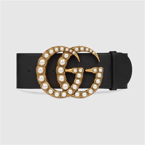 womens gucci belt with pearls